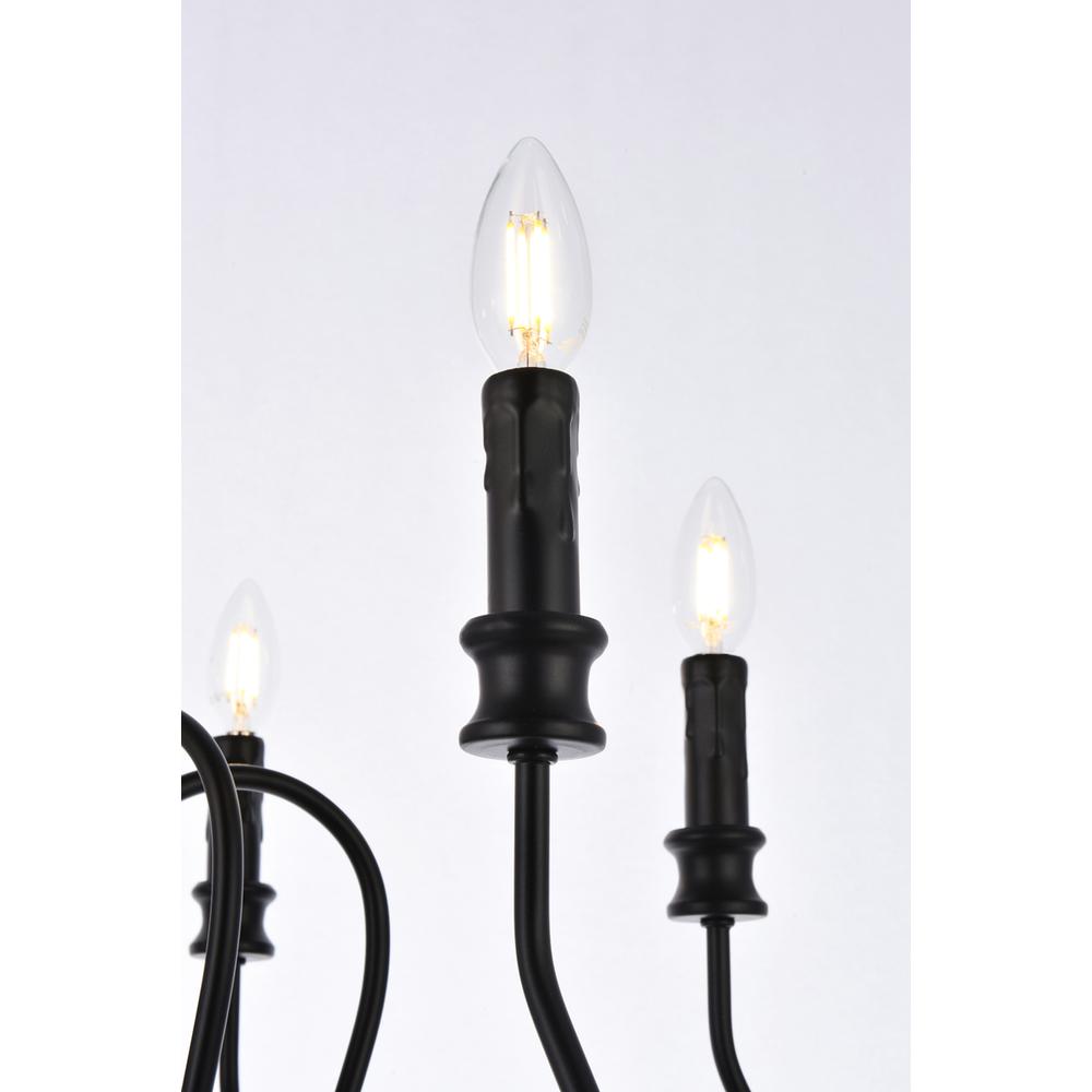Flynx 6 lights pendant in black. Picture 4