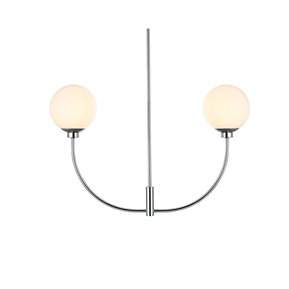 Nyomi 30 inch chandelier in Chrome. Picture 2