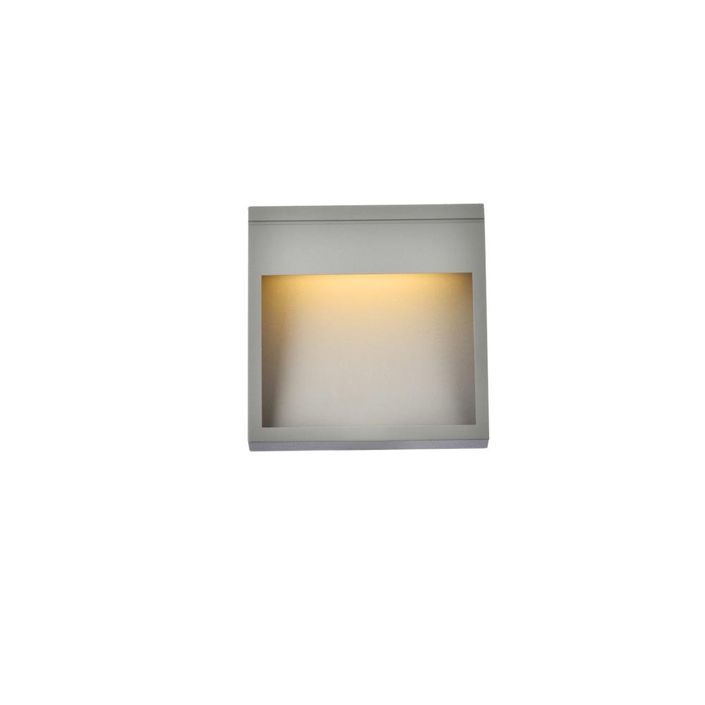 Raine Integrated LED wall sconce  in silver. Picture 1