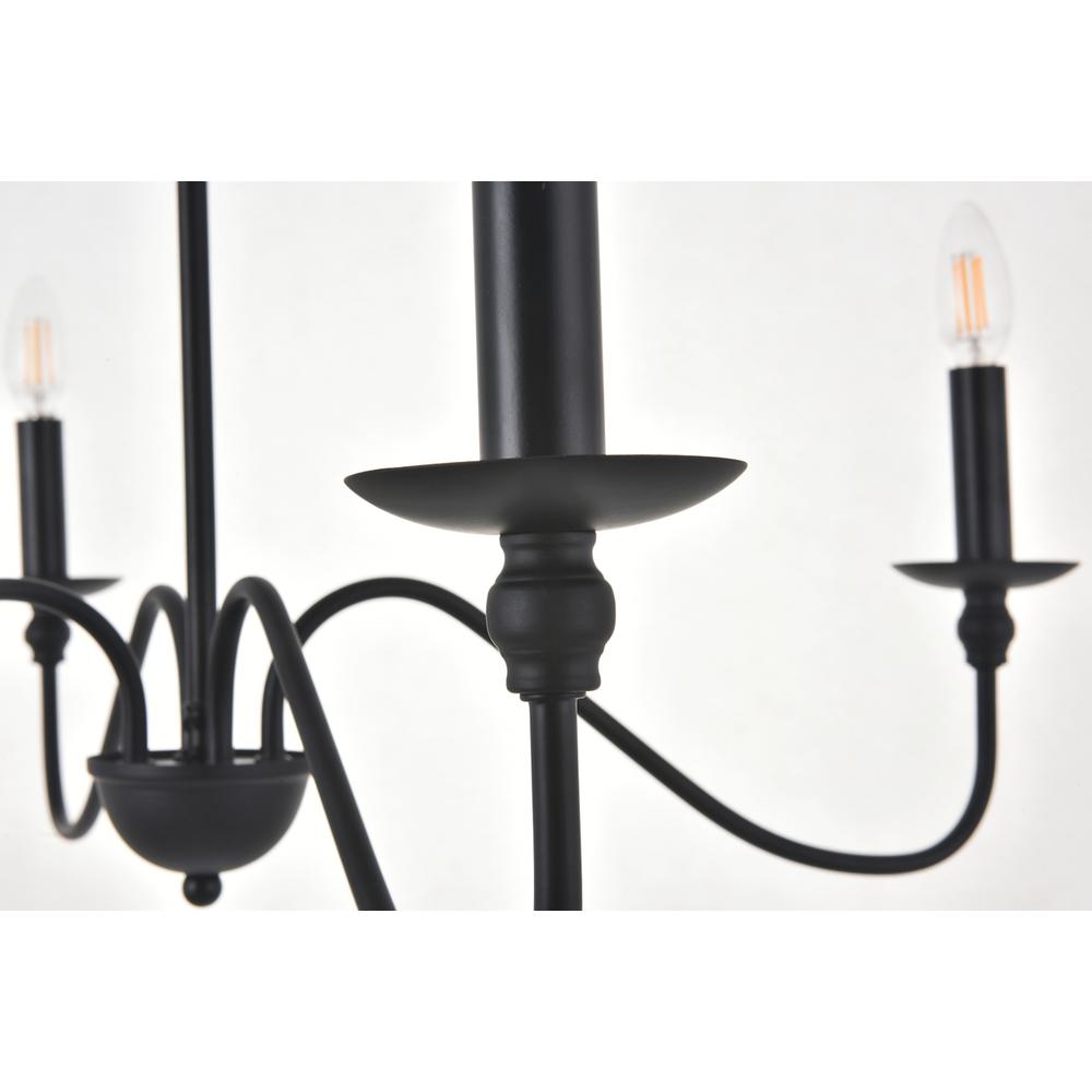 Rohan 4 light Matte Black Pendant. Picture 10
