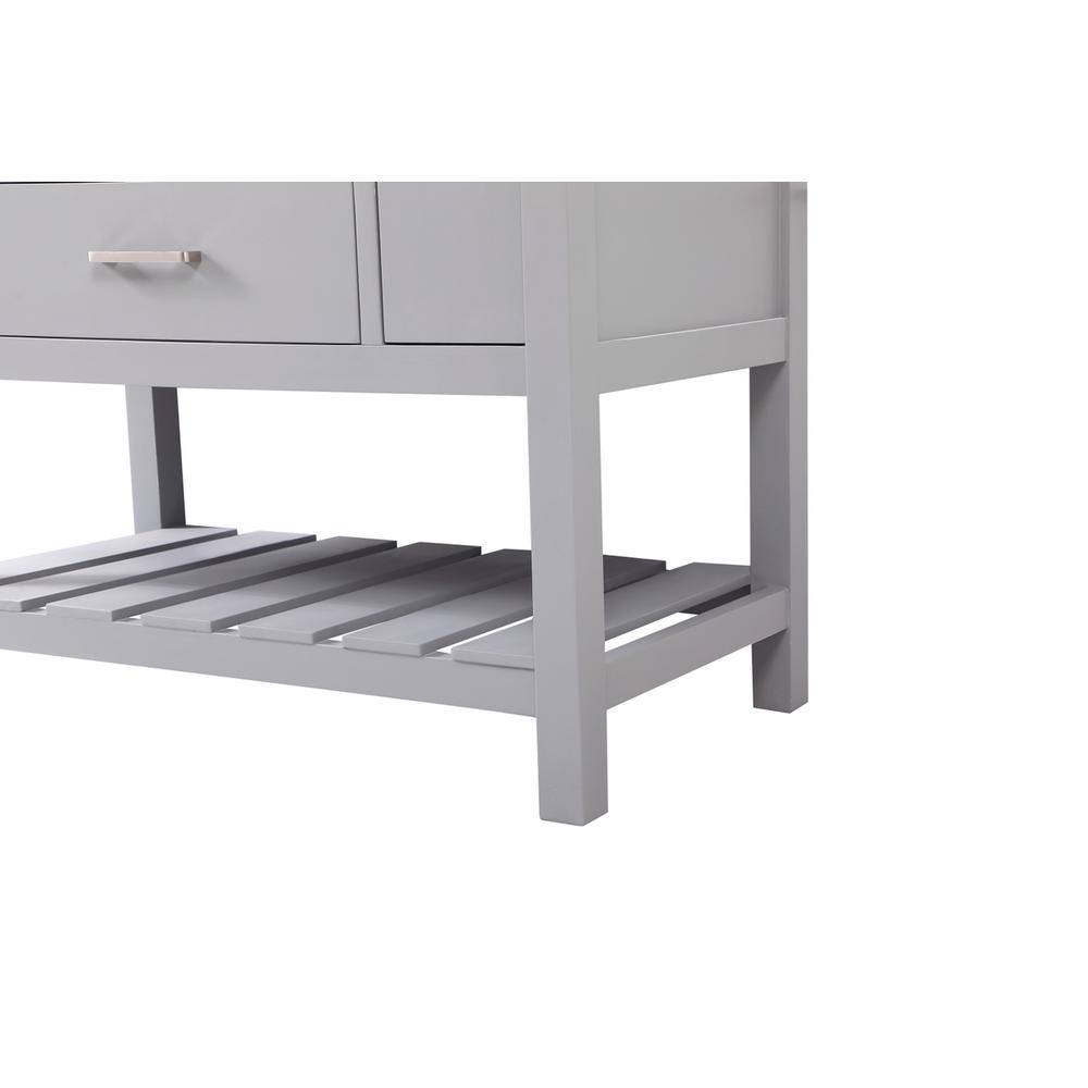 42 inch Single bathroom vanity in grey with backsplash. Picture 13