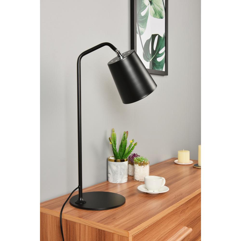 Leroy 1 light black table lamp. Picture 6