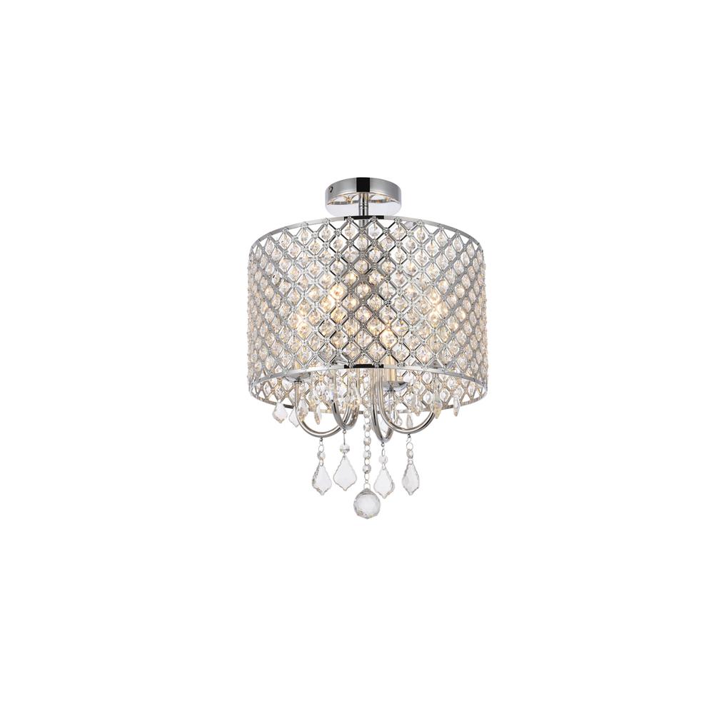 Elise 14 inch flush mount in chrome. Picture 2