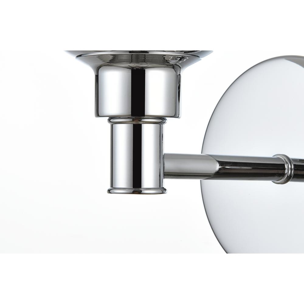 Cordelia 1 light Chrome and frosted white Bath Sconce. Picture 4