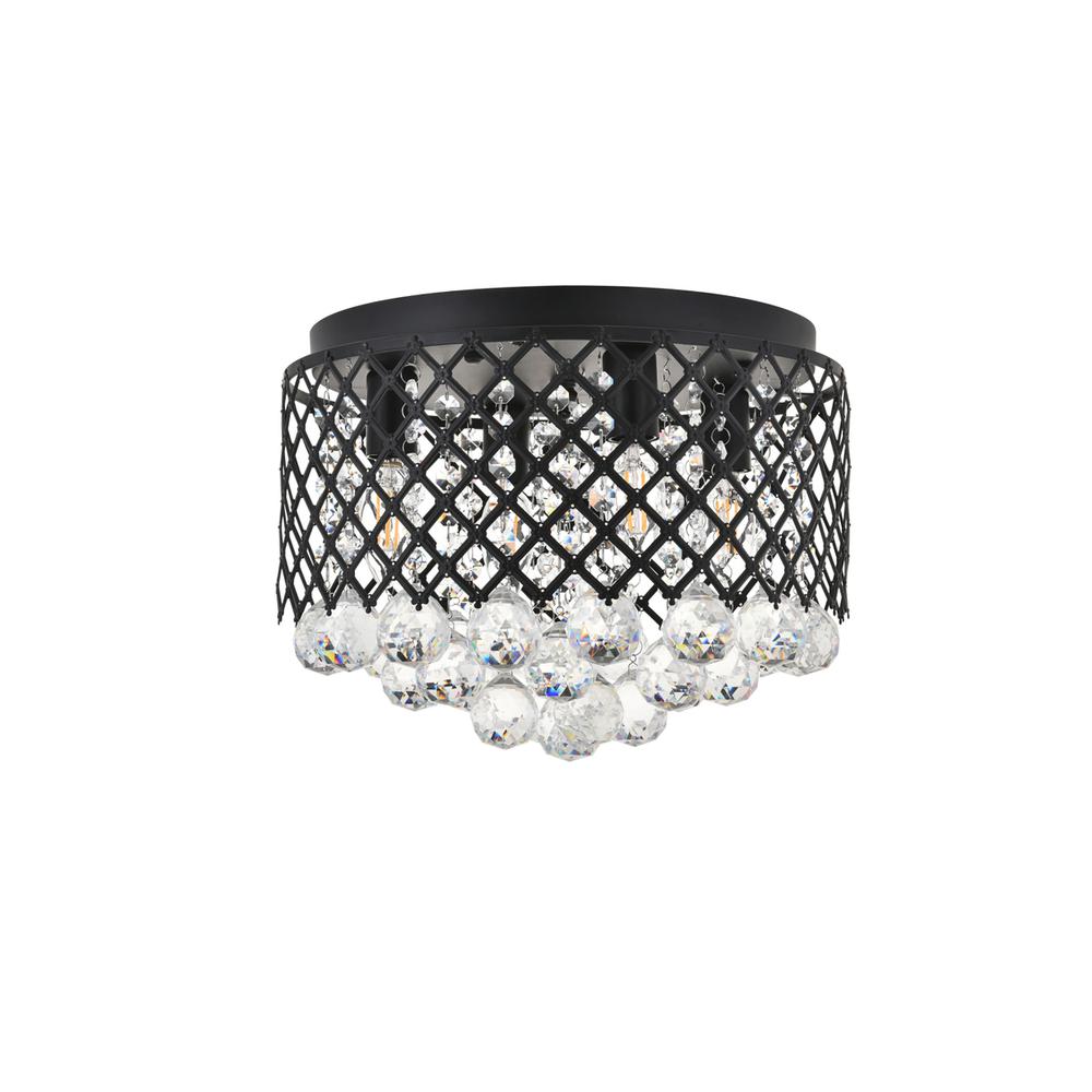 Tully 4 light Matte Black Flush Mount. Picture 4