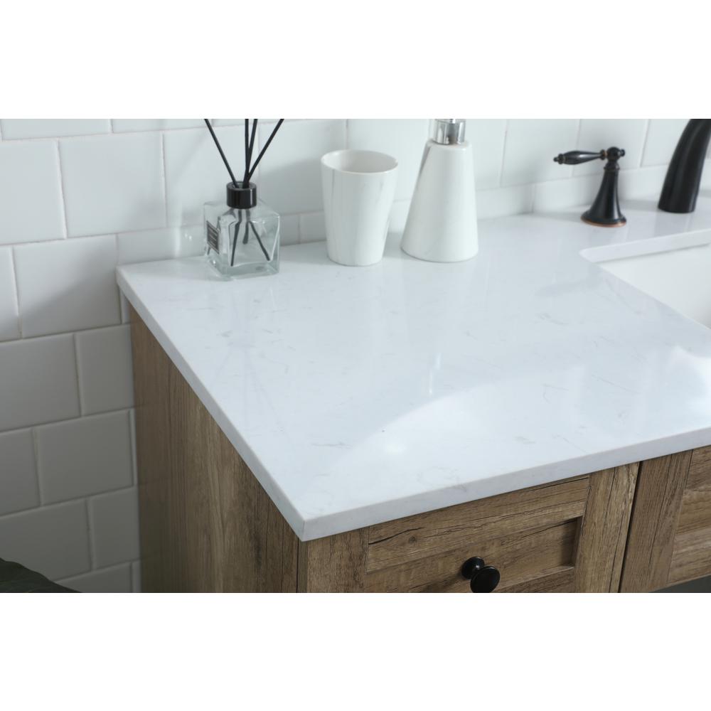 54 Inch ADA Compliant Bathroom Vanity In Natural Oak. Picture 5