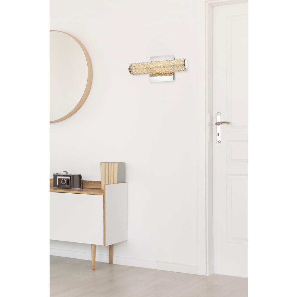 Bowen 12 inch Adjustable LED Wall Sconce in Chrome. Picture 10
