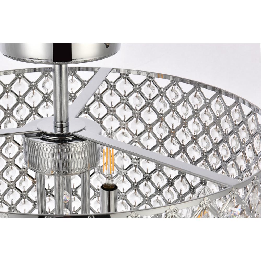 Elise 17 inch flush mount in chrome. Picture 5
