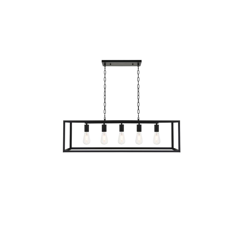 Resolute 5 light black Pendant. Picture 1