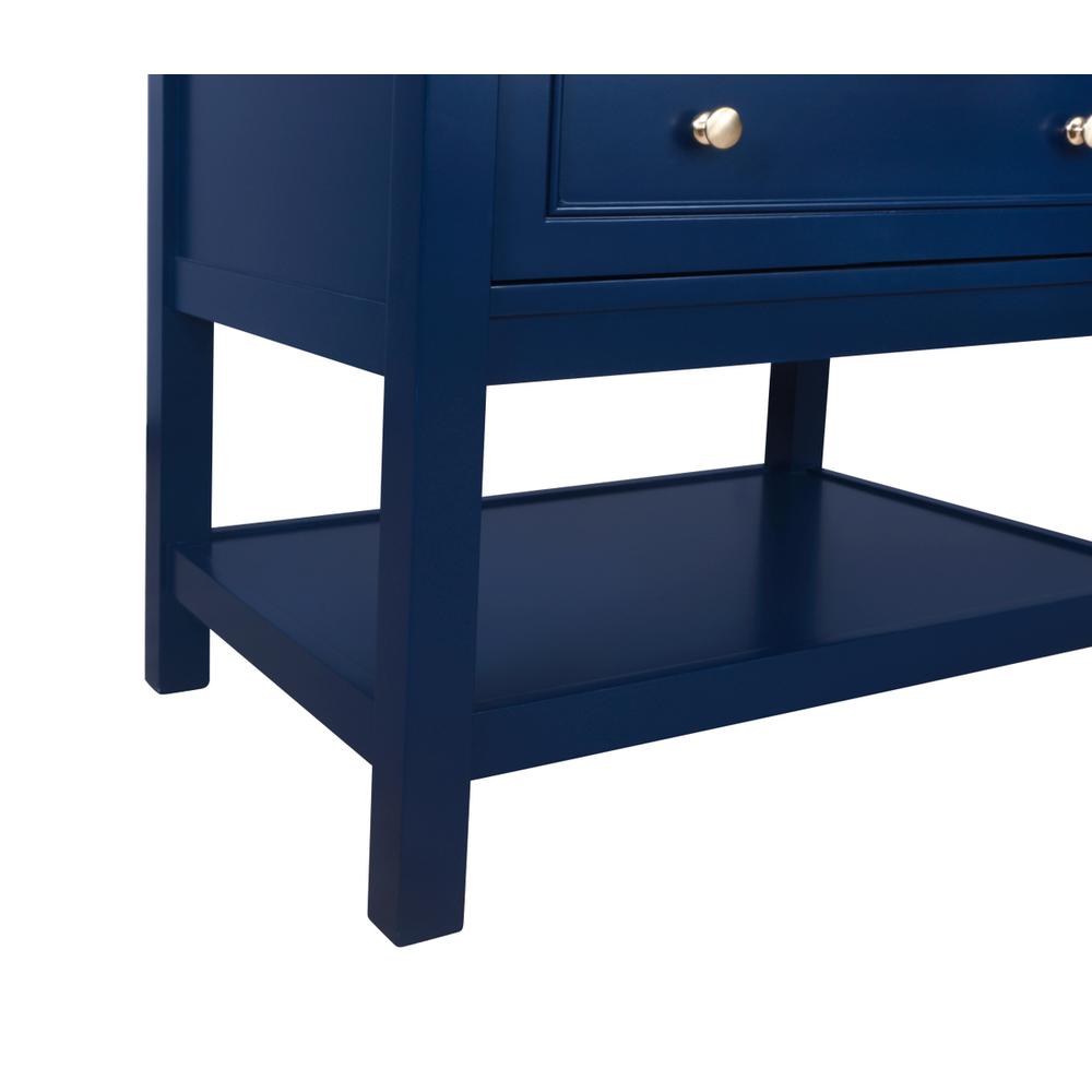 30 inch Single bathroom vanity in Blue. Picture 13