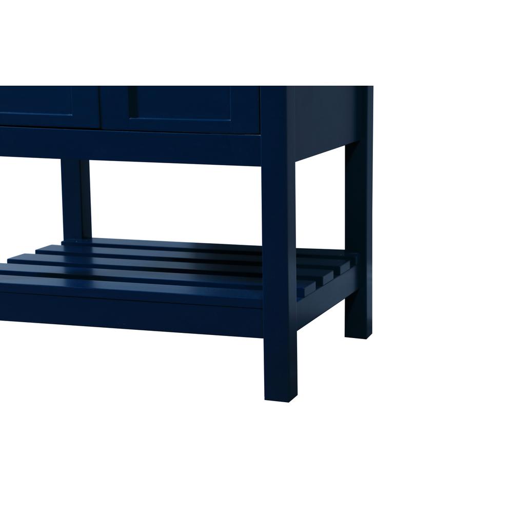 24 inch Single bathroom vanity in blue. Picture 13