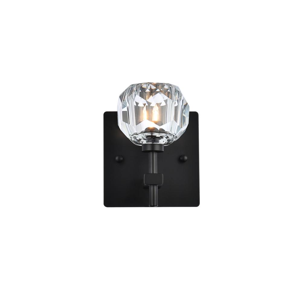 Graham 1 Light Wall Sconce in Black. Picture 1