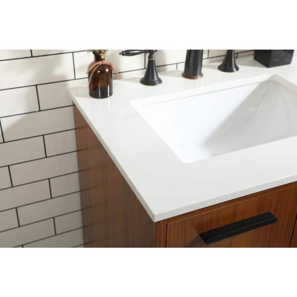 24 inch bathroom vanity in Teak. Picture 5