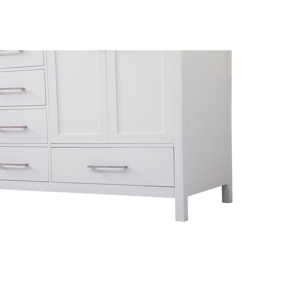 72 inch Double Bathroom Vanity in White. Picture 11