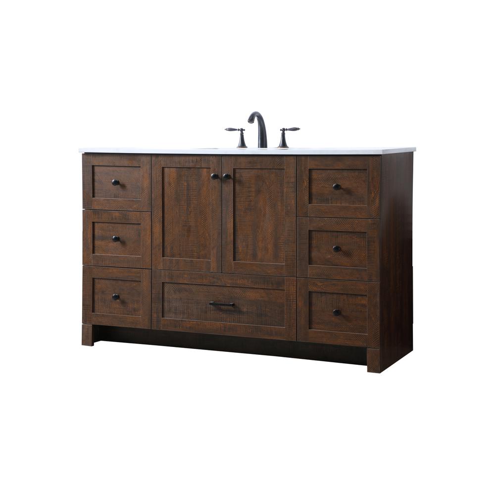 54 Inch SIngle Bathroom Vanity In Expresso. Picture 7