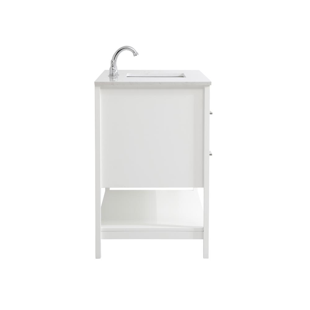 48 inch Single Bathroom Vanity in White. Picture 13