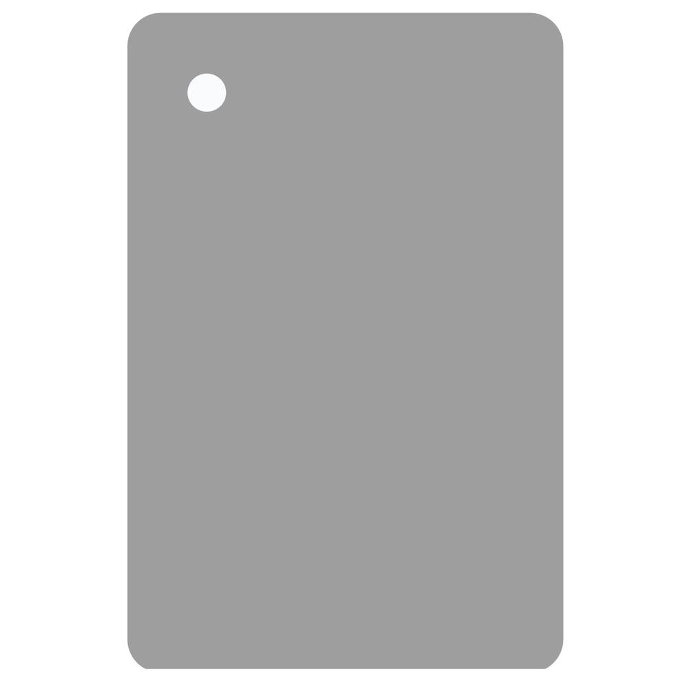 Mirror metal finish sample in Silver. Picture 1