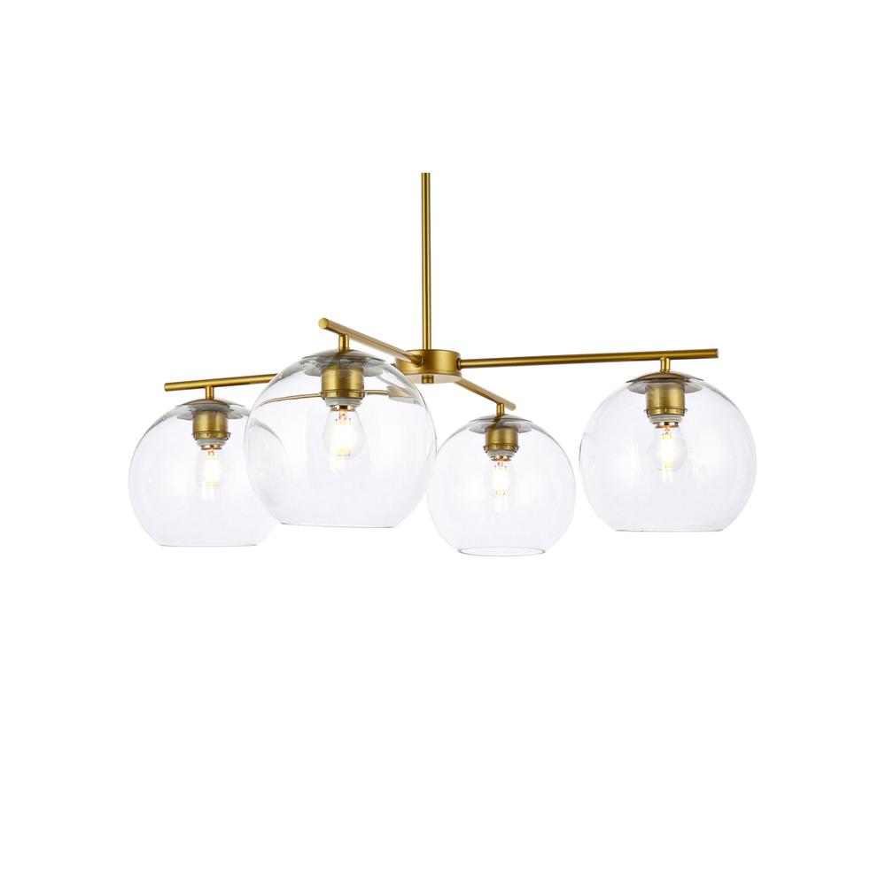 Opus 4 lights brass pendant. Picture 2