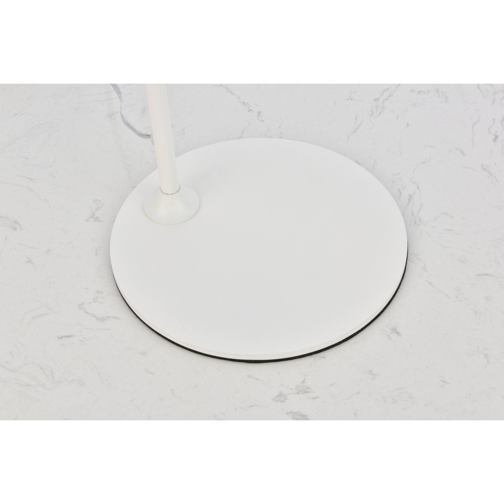 Leroy 1 light white table lamp. Picture 4