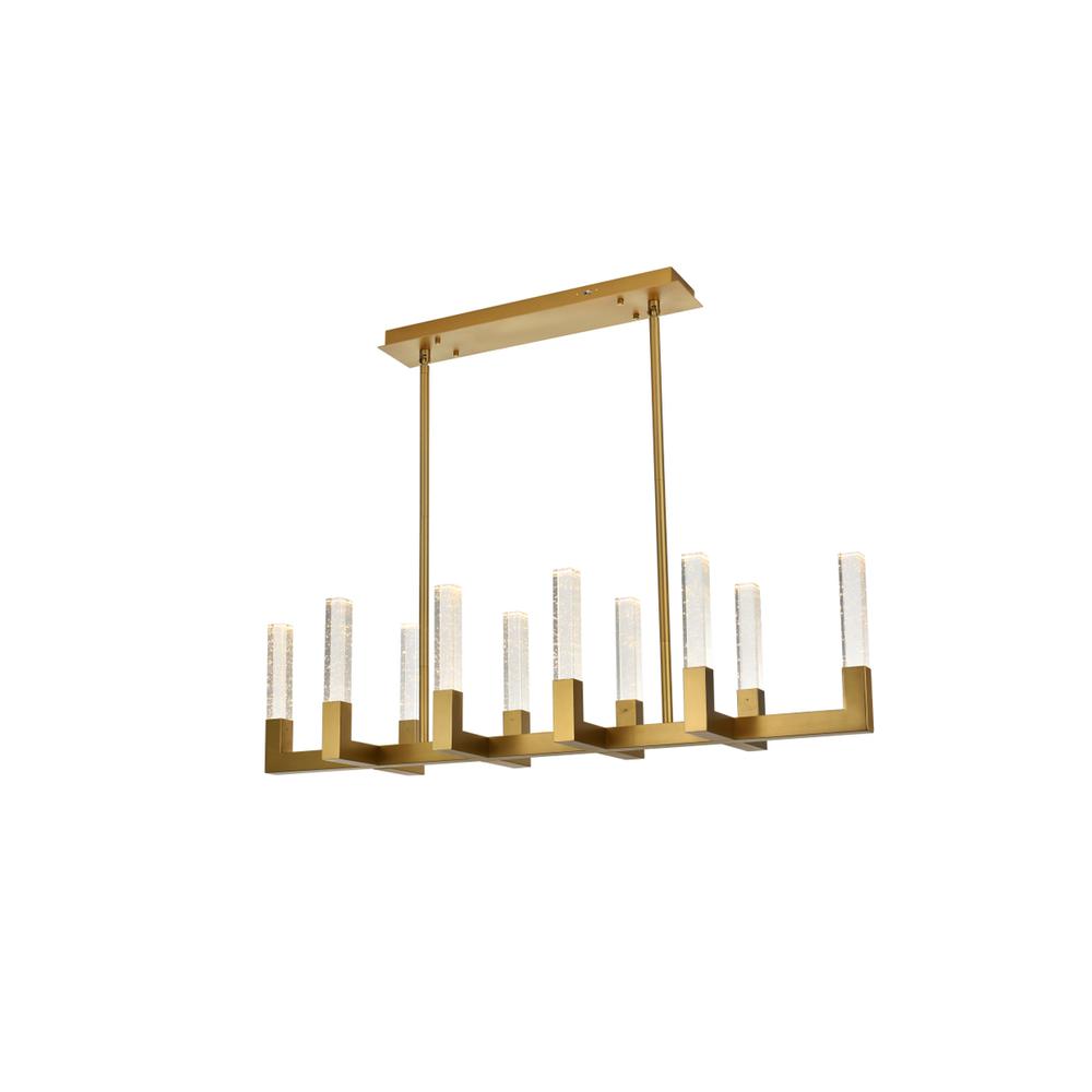 Noemi 48 inch Adjustable LED Pendant in Satin Gold. Picture 3