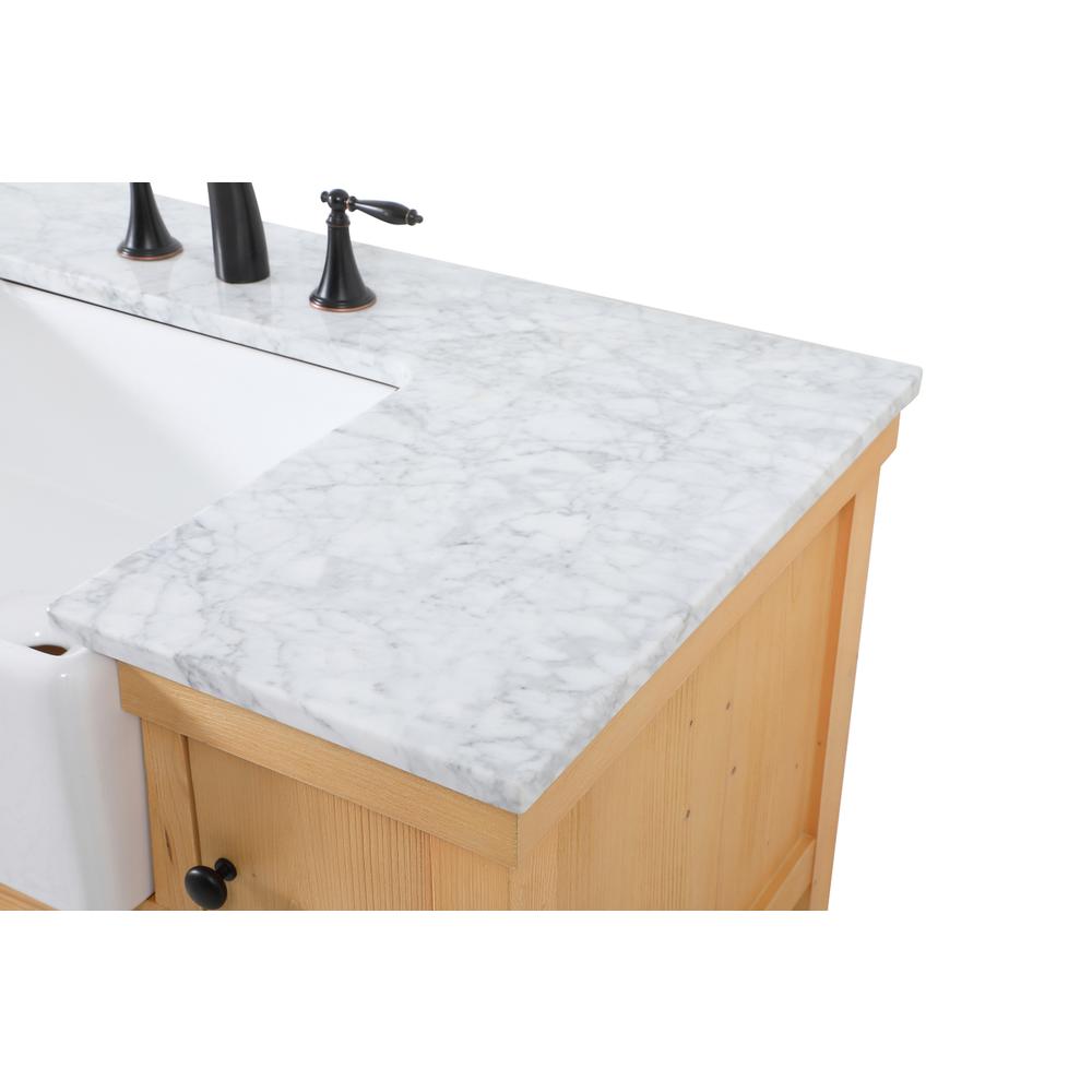 42 inch Single bathroom vanity in natural wood. Picture 11