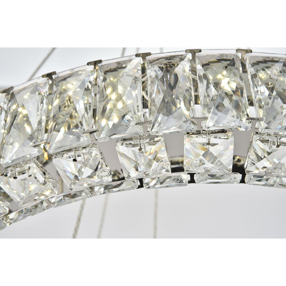 Monroe Integrated LED chip light Chrome Chandelier Clear Royal Cut Crystal. Picture 6