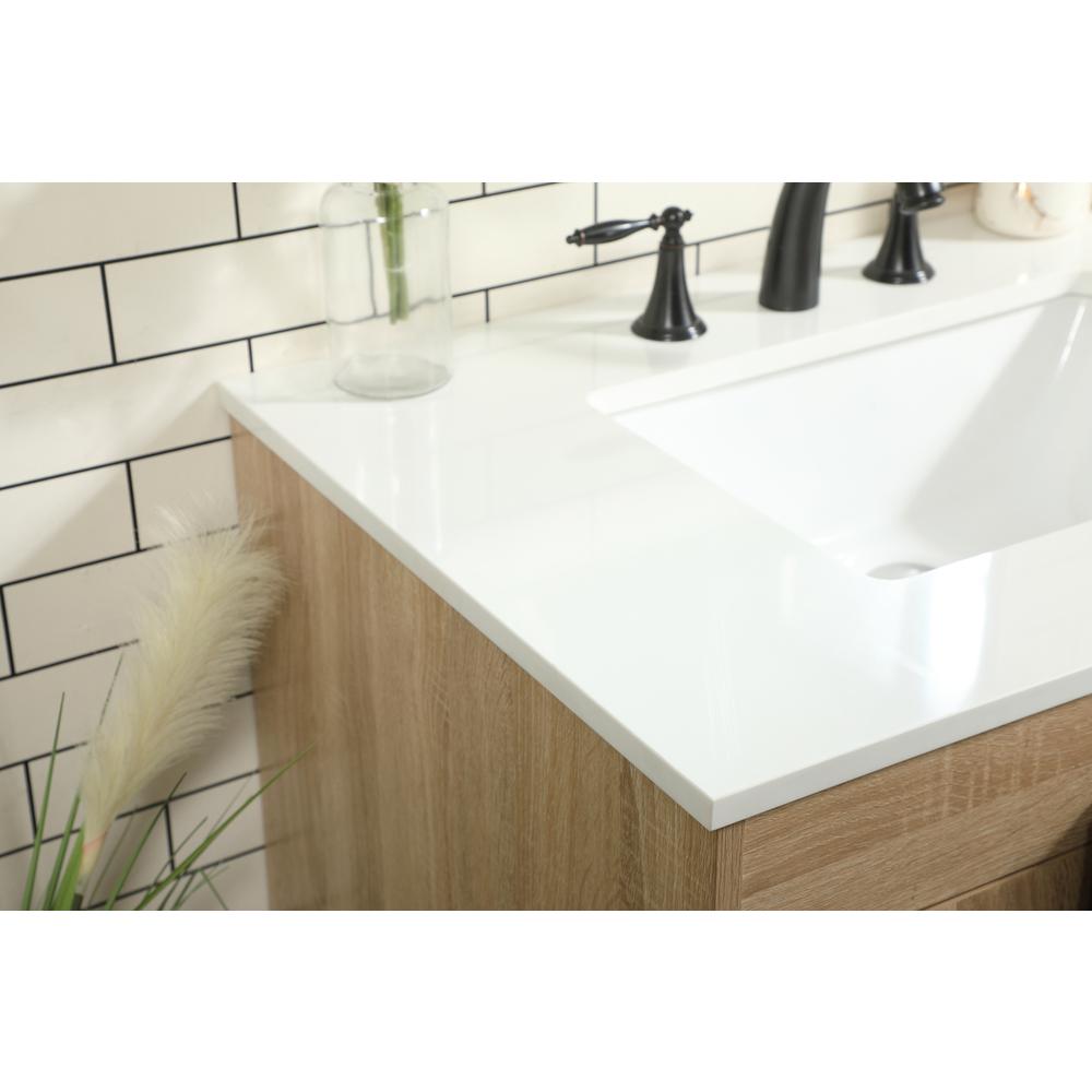 32 inch Single bathroom vanity in mango wood. Picture 5