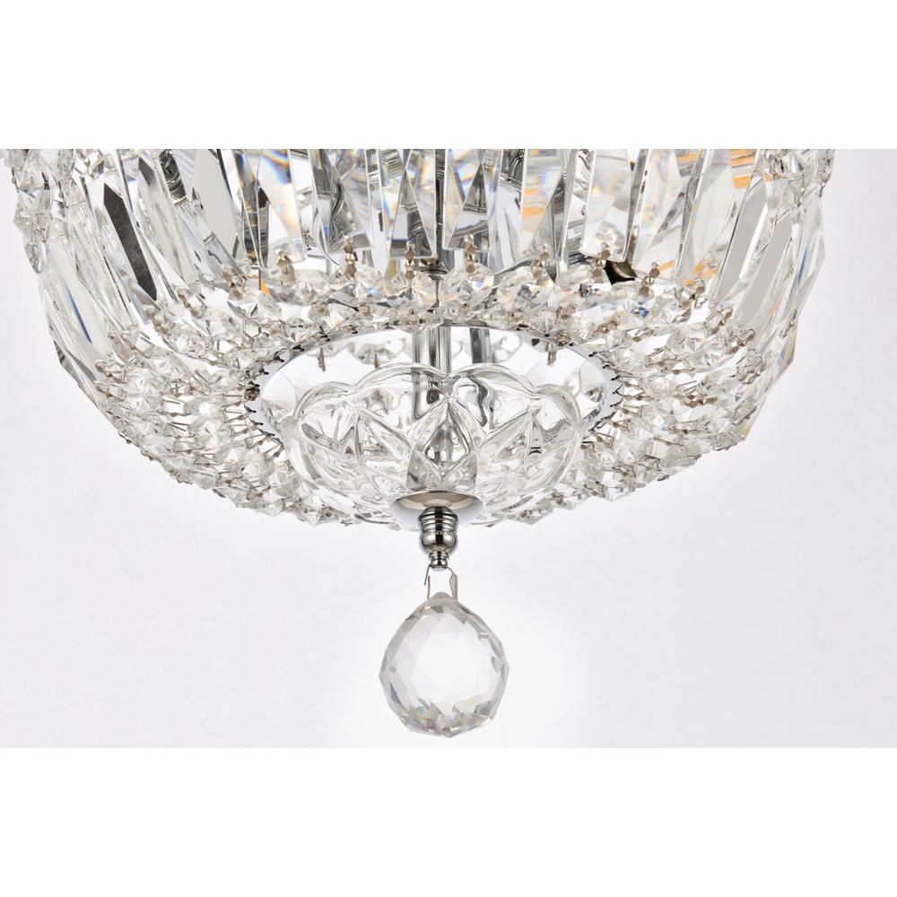 Tranquil 6 light Chrome Pendant Clear Royal Cut Crystal. Picture 3