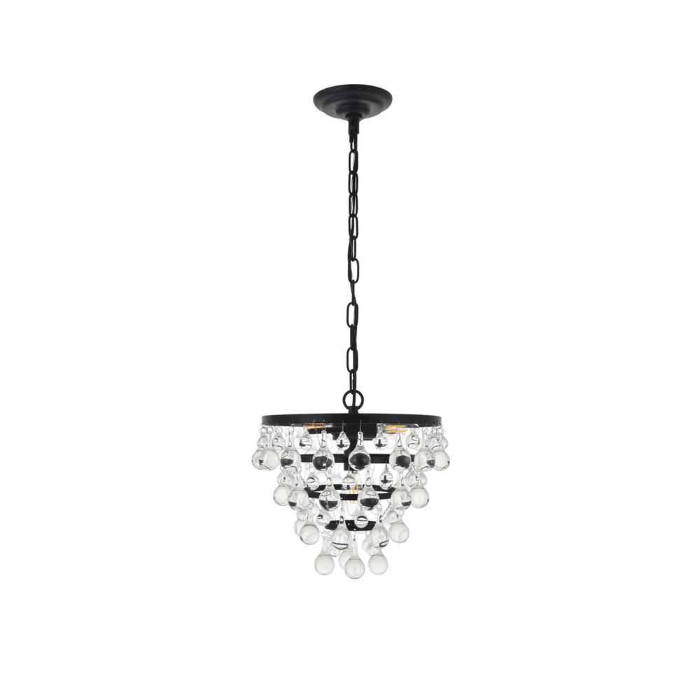 Kora 3 light Black Pendant. Picture 2