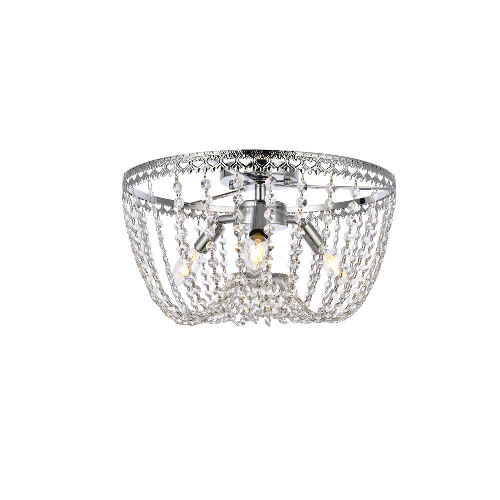 Kylie 16 inch flush mount in chrome. Picture 1