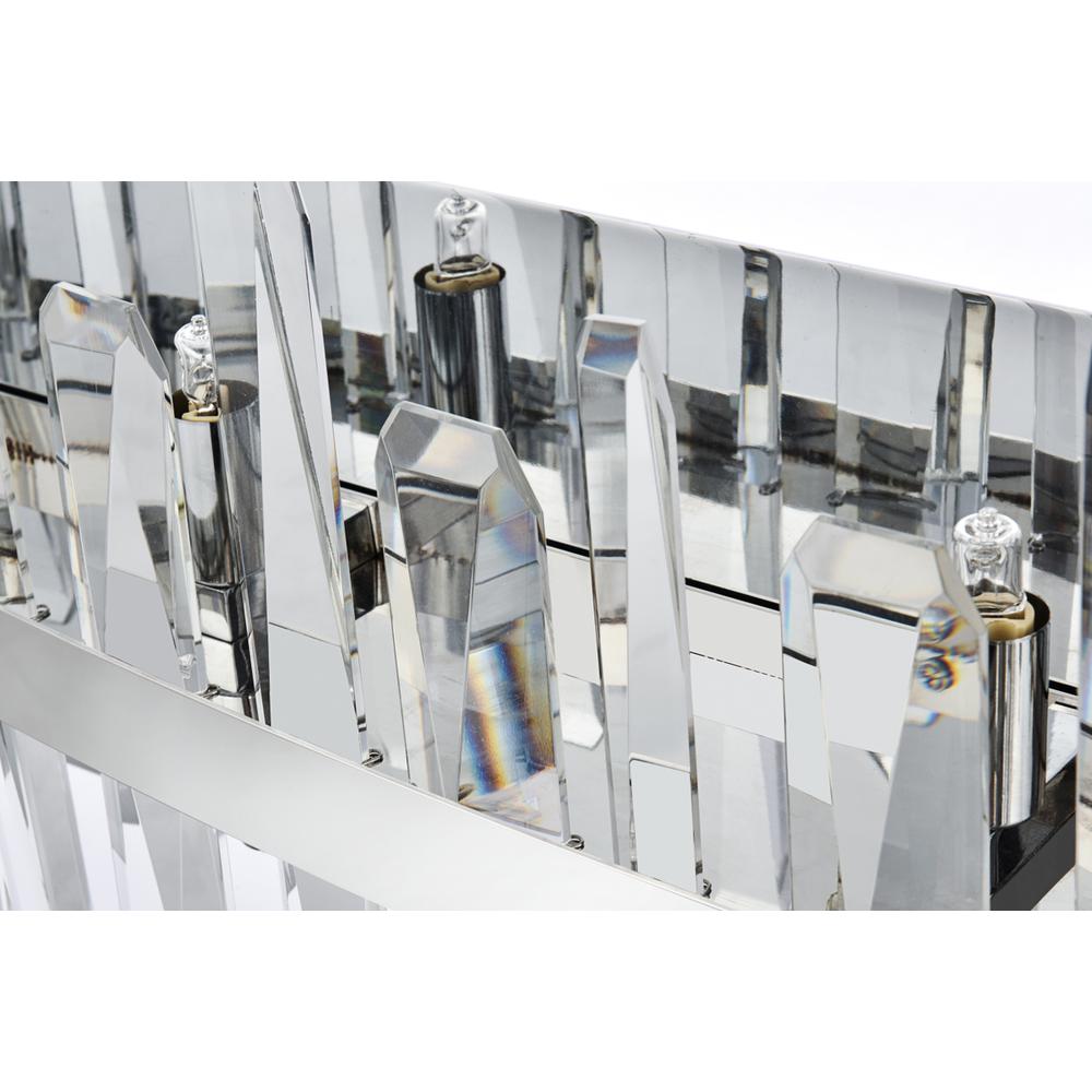 Serena 36 inch crystal bath sconce in chrome. Picture 4