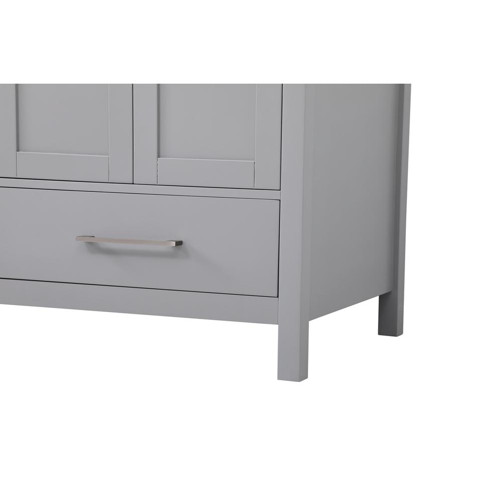60 inch Double Bathroom Vanity in Gray. Picture 11