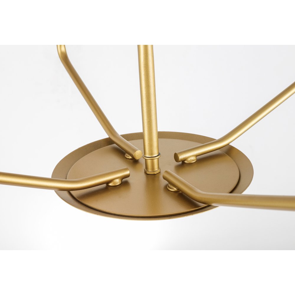 Enzo 4 Light Brass Pendant. Picture 10