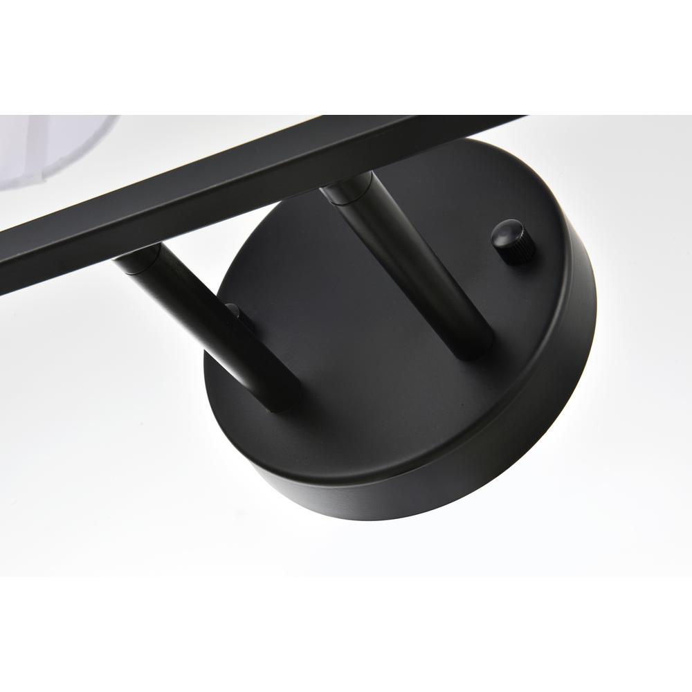 Colson 4 light Black and Clear Bath Sconce. Picture 3
