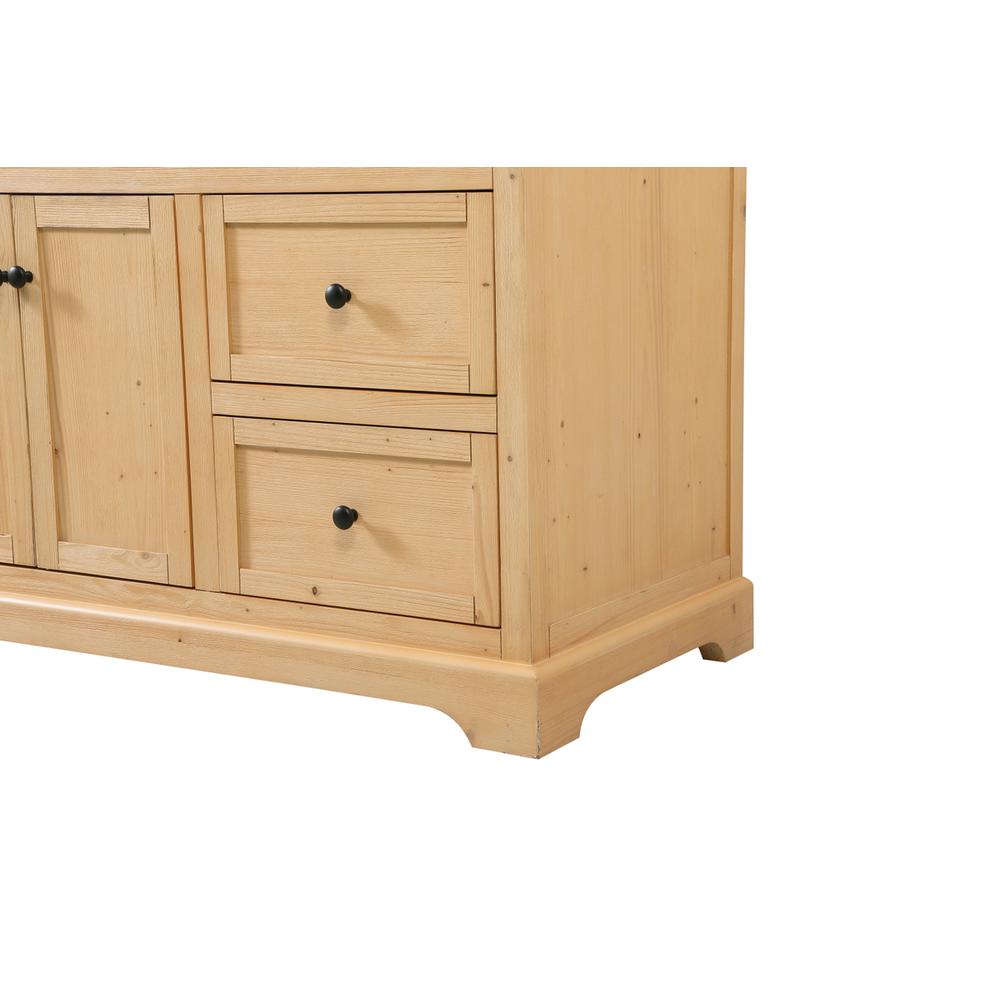60 inch Single bathroom vanity in natural wood. Picture 13