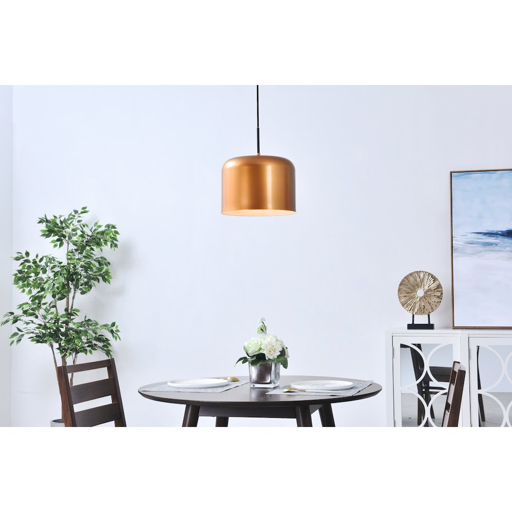 Etude 1 Light Satin Gold Pendant. Picture 2