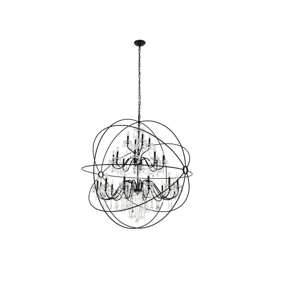 Cordelia 24 Light black Crystal Pendant. Picture 7