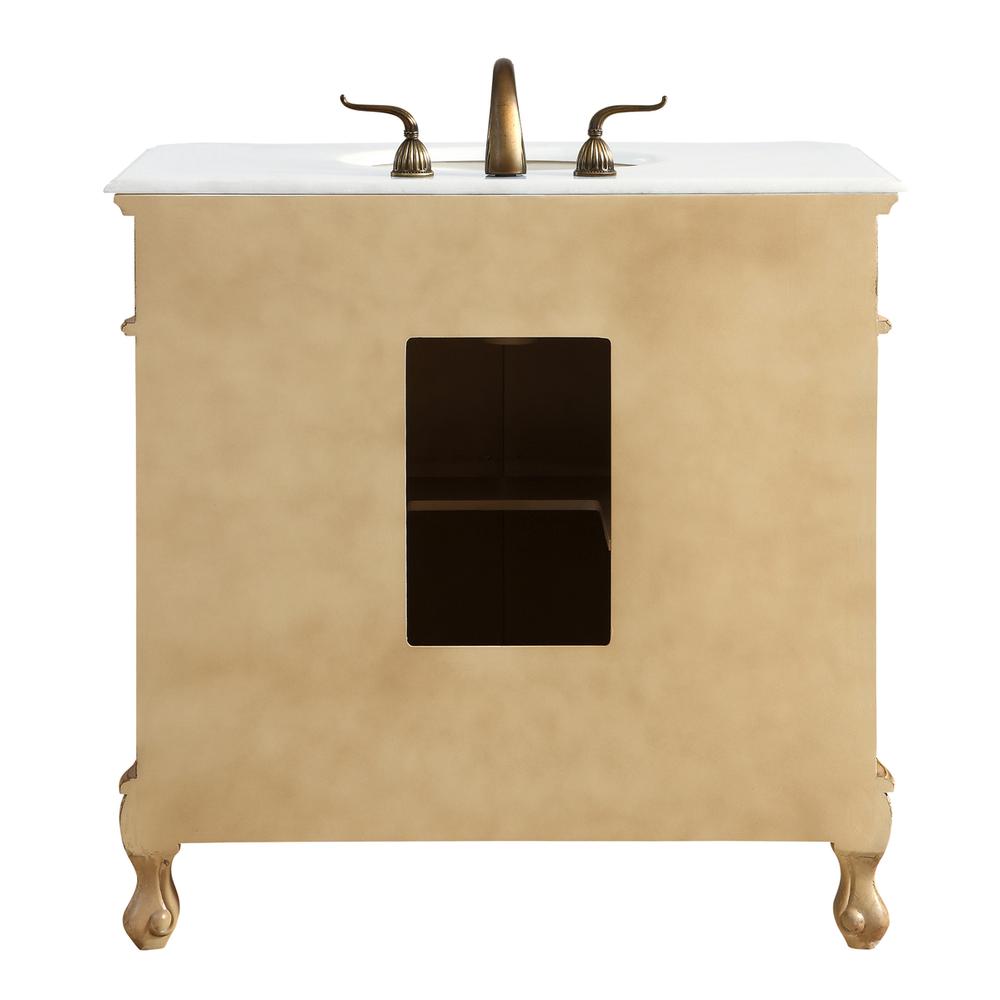 36 inch Single Bathroom vanity in Antique Beige. Picture 5