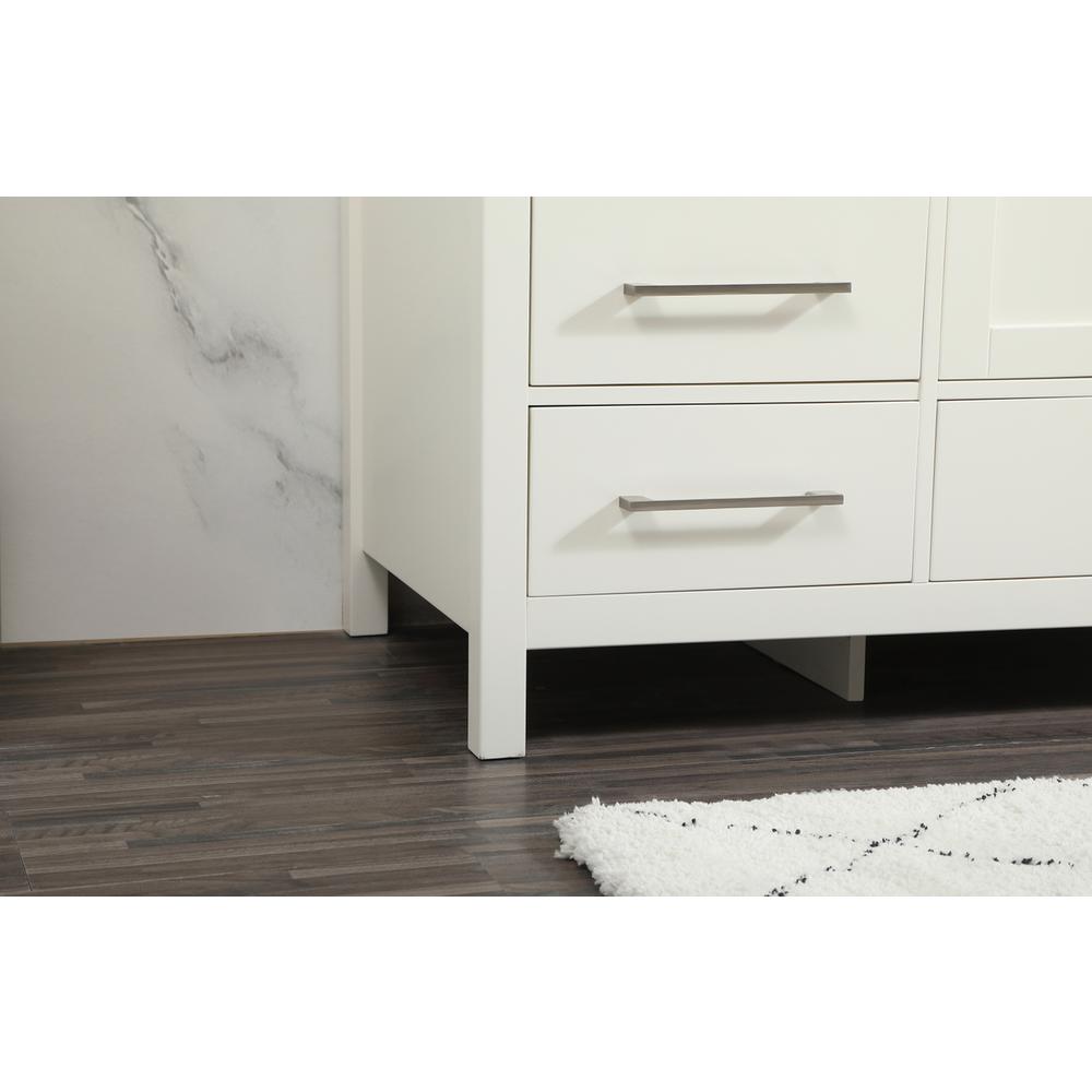 60 inch Single bathroom vanity in white. Picture 6