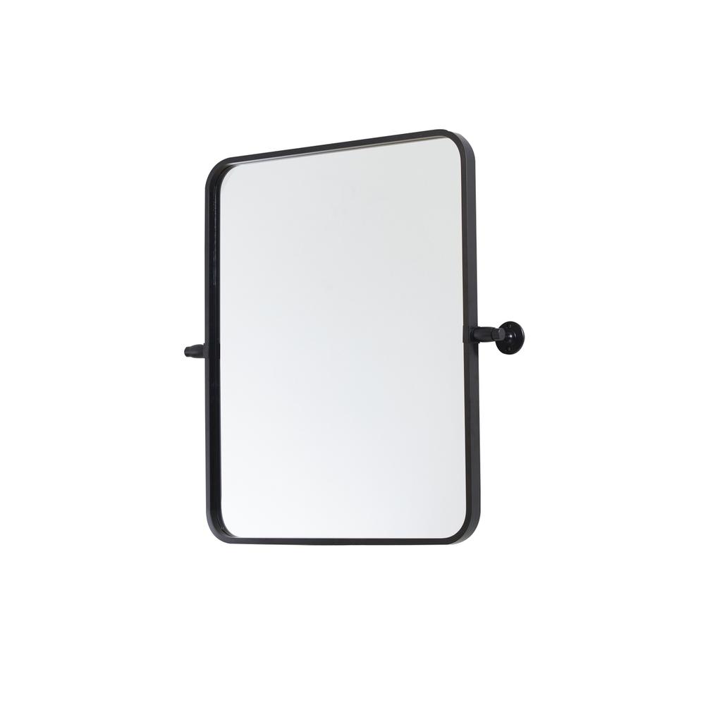 Soft Corner Pivot Mirror 20X24 Inch In Black. Picture 5