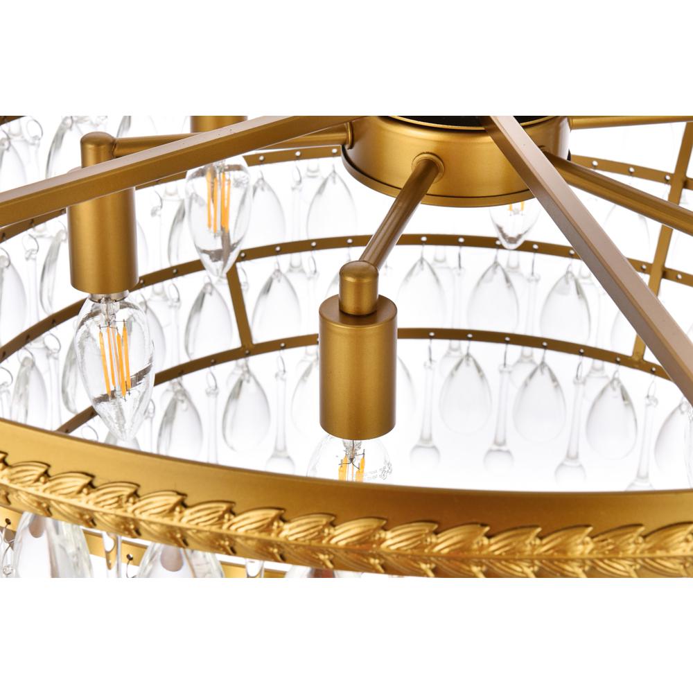Nordic 6 lights brass chandelier. Picture 4