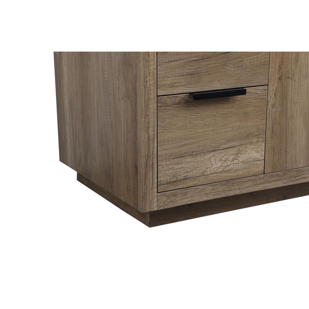 54 Inch SIngle Bathroom Vanity In Natural Oak. Picture 13