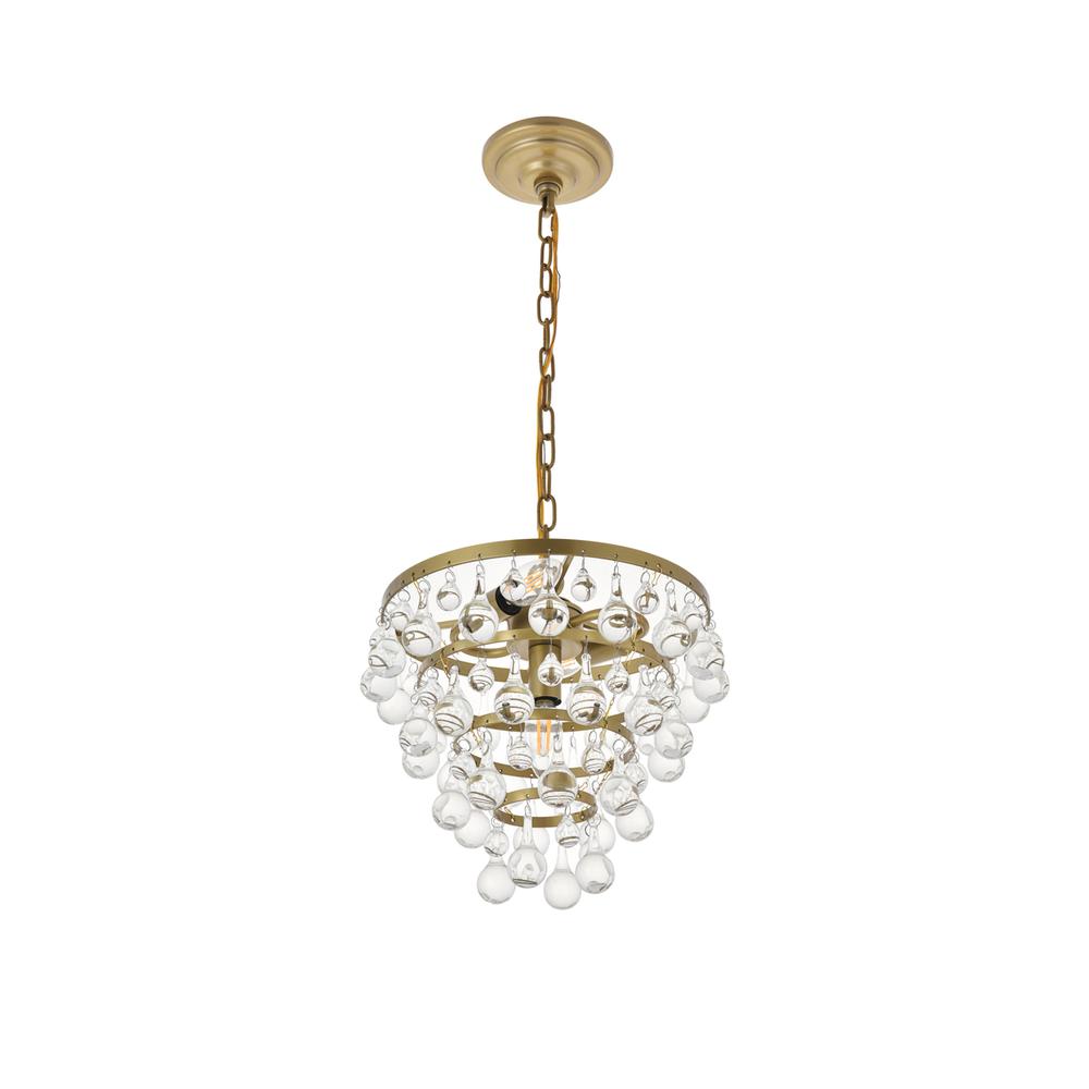 Kora 3 light Brass Pendant. Picture 7