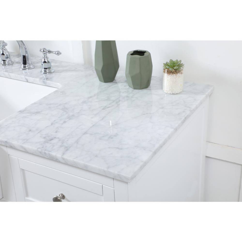 42 inch Single bathroom vanity in white. Picture 5