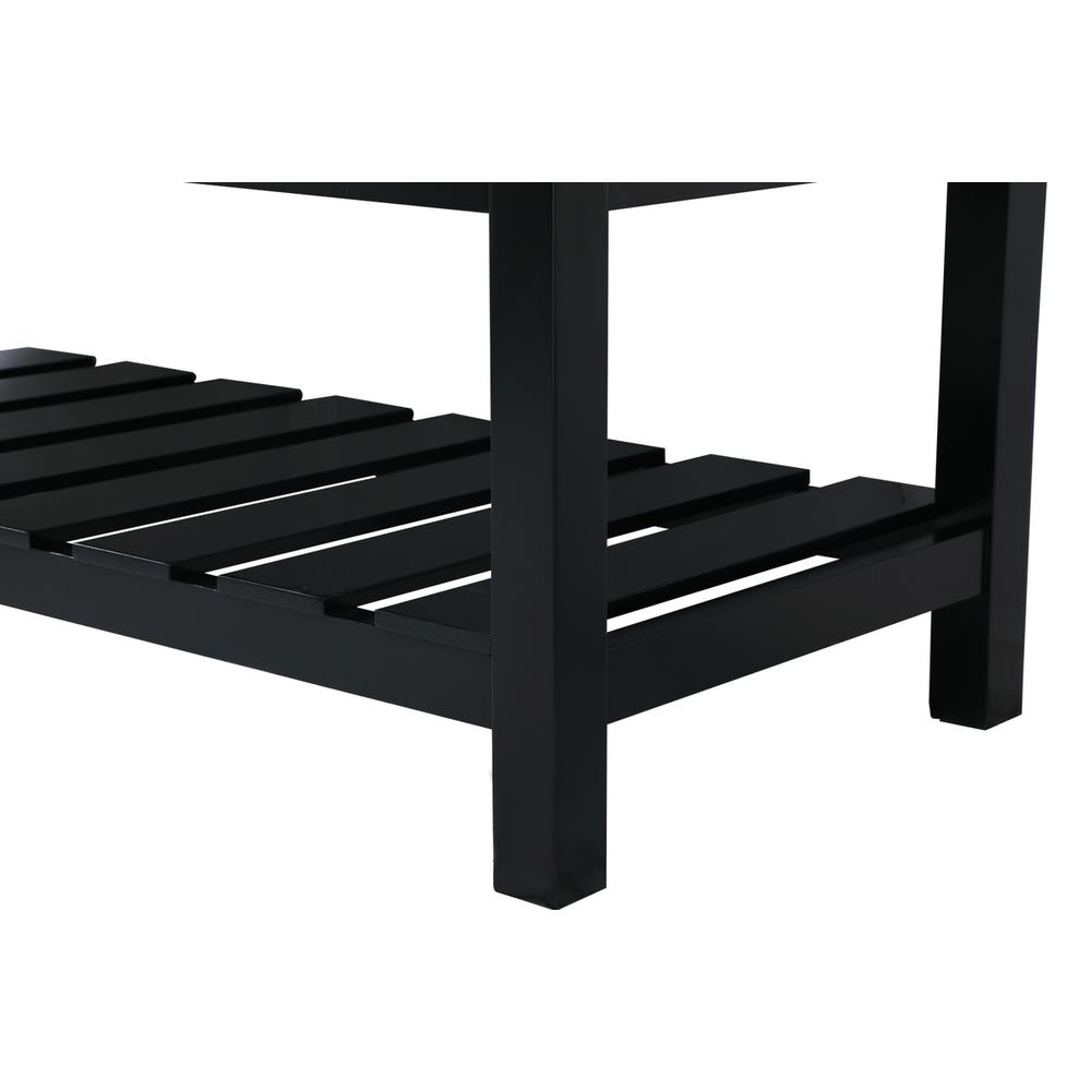 60 inch double bathroom vanity in black. Picture 13