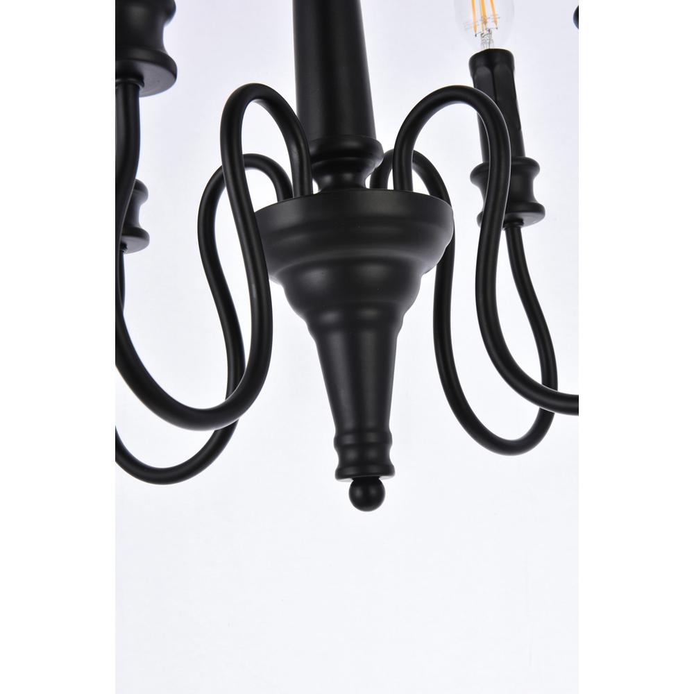 Flynx 4 lights pendant in black. Picture 3