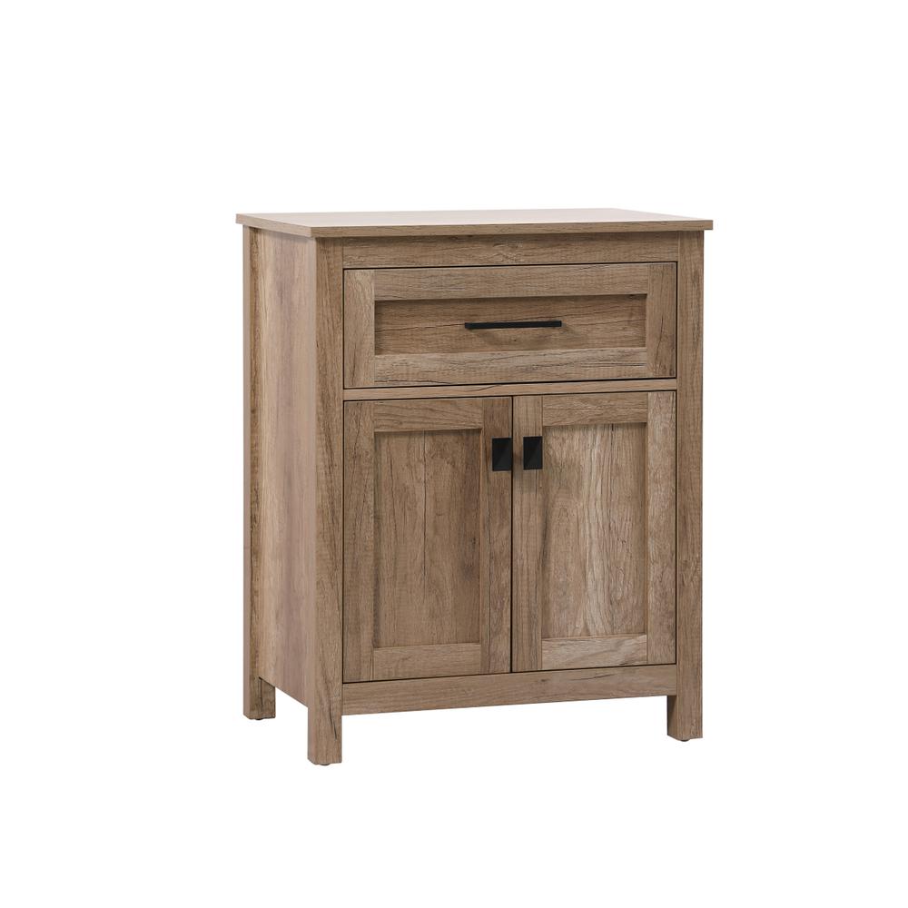 24 Inch Wide Bathroom Storage Freestanding Cabinet In Natural Oak. Picture 13