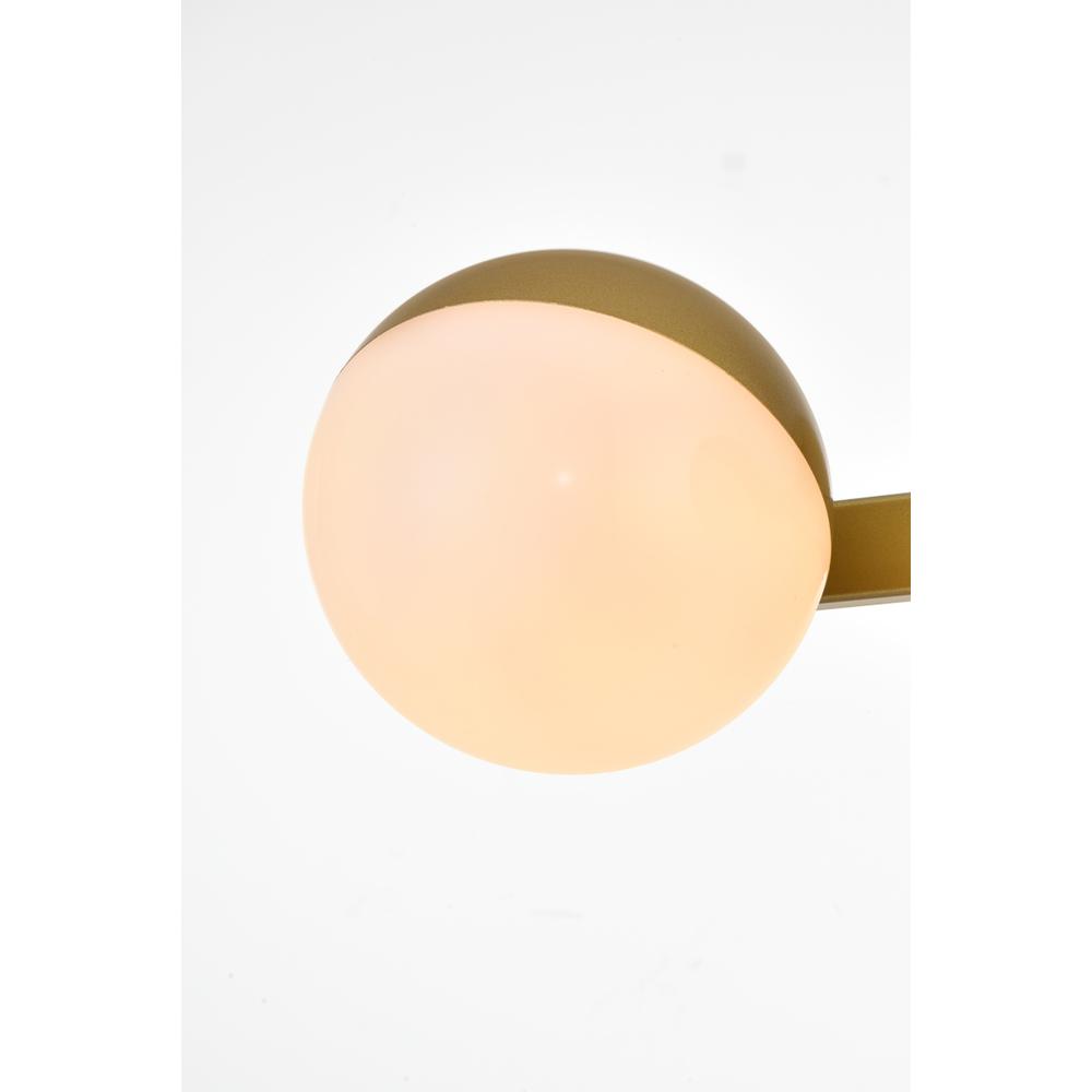 Majesty 2 light Brass and frosted white Bath Sconce. Picture 3