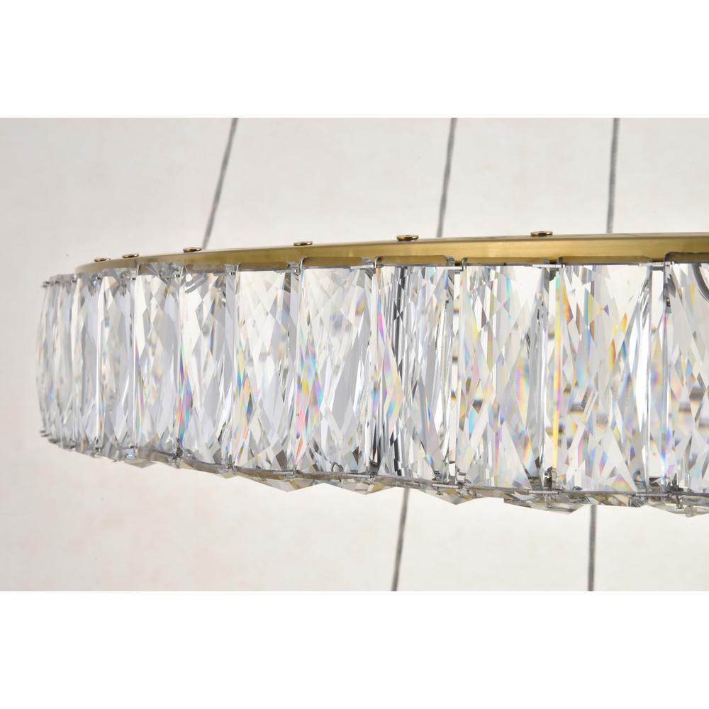 Monroe Integrated LED chip light Gold Chandelier Clear Royal Cut Crystal. Picture 5