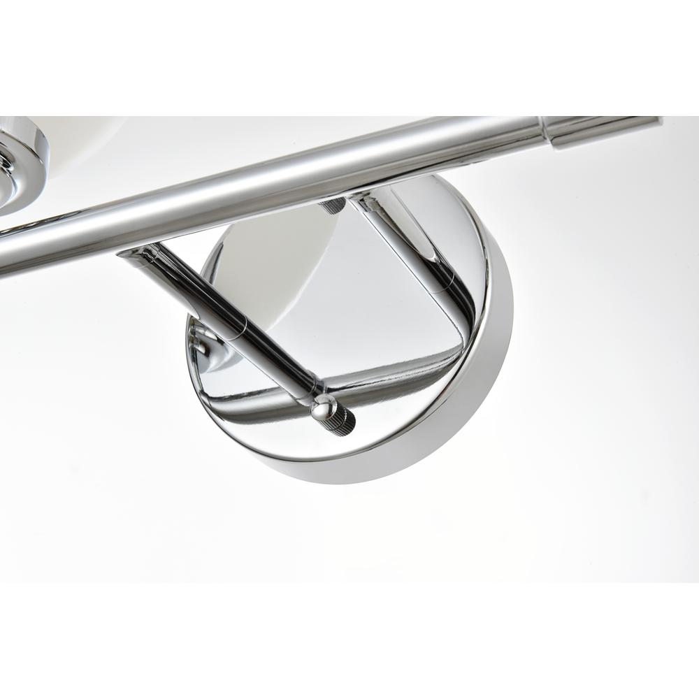 Ansley 4 light Chrome and frosted white Bath Sconce. Picture 5